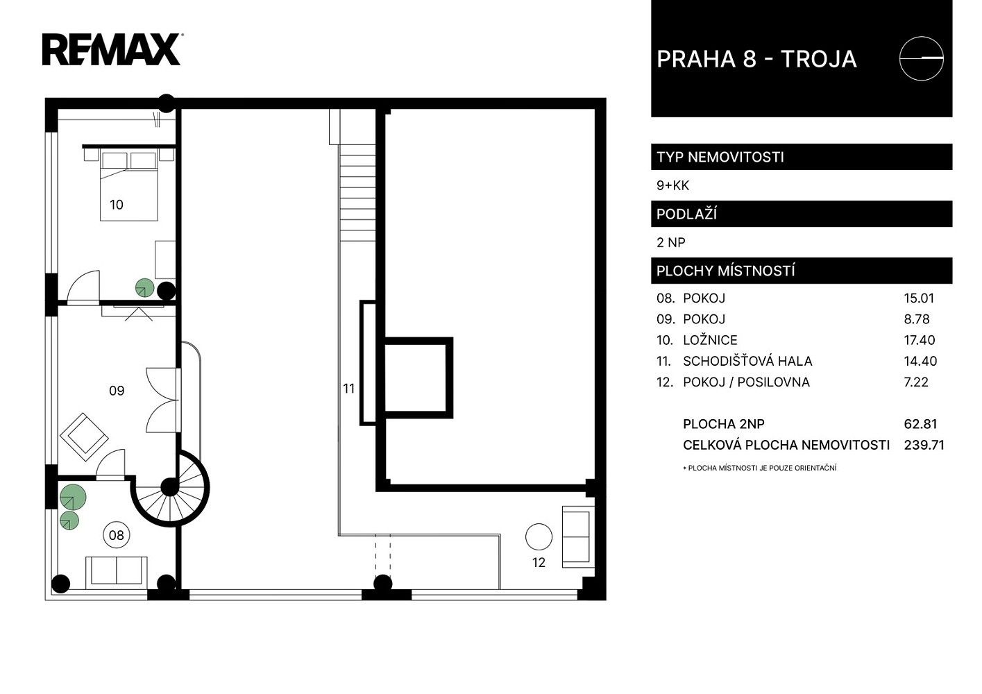 Obchodní prostory · 240 m² · Praha - Troja, okres Praha 8, Hlavní město Praha - 4