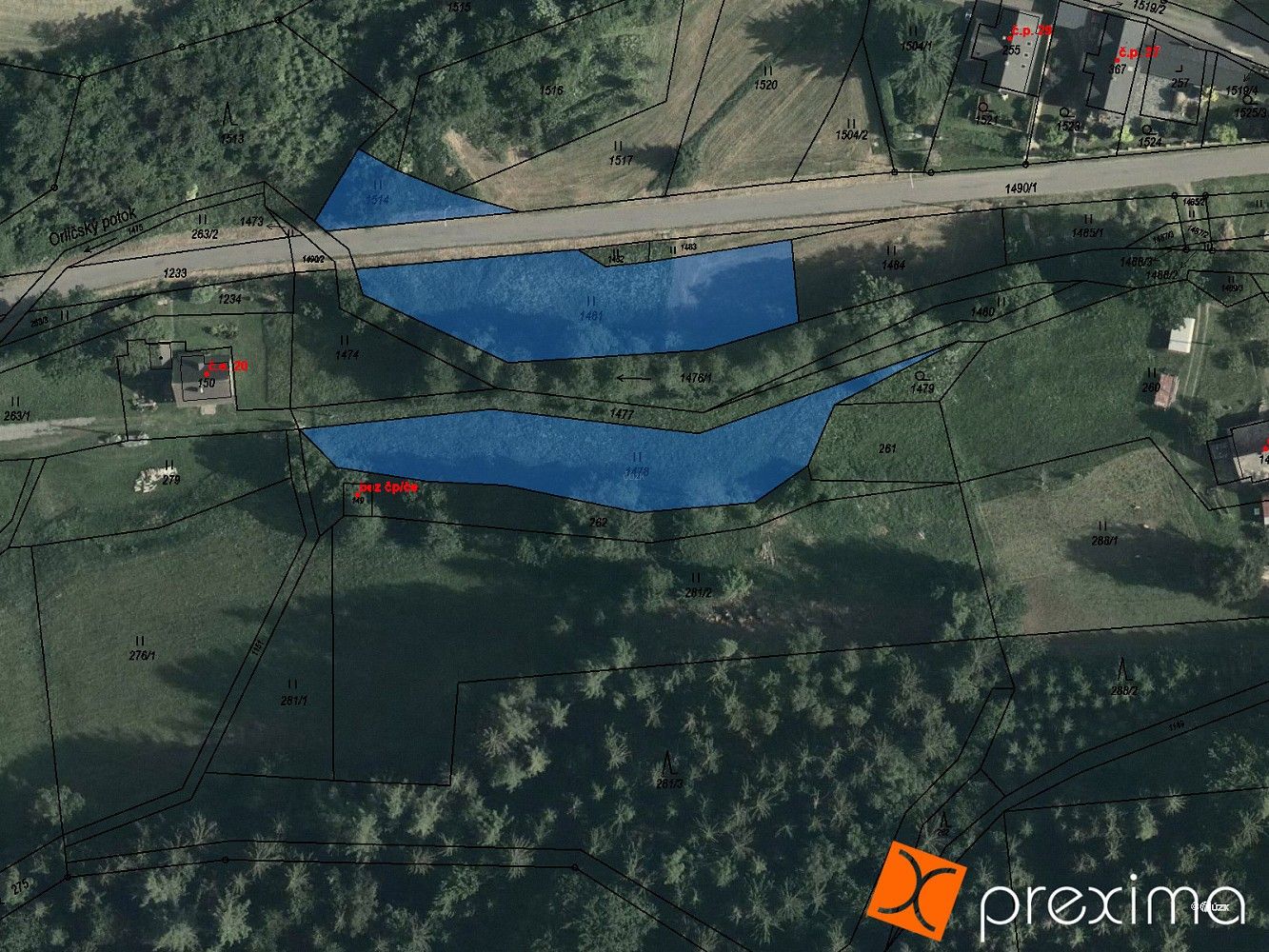 Pozemek, 16 m²