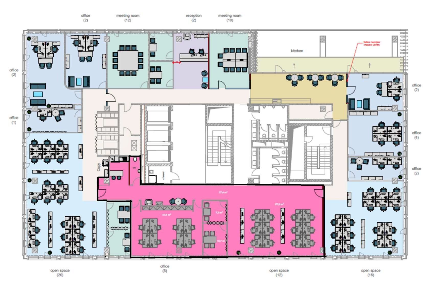 Kancelář · 602 m² · Karolinská, Praha - 3