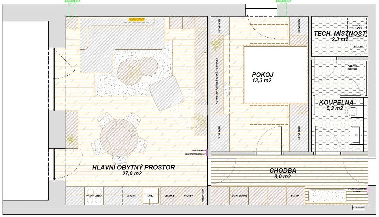 Prodej byt 2+kk - Zlín - Prštné, Zlínský kraj, 56 m² - 5