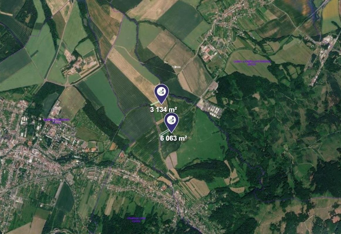 Louka · 9 197 m² · Chvalčov - 3