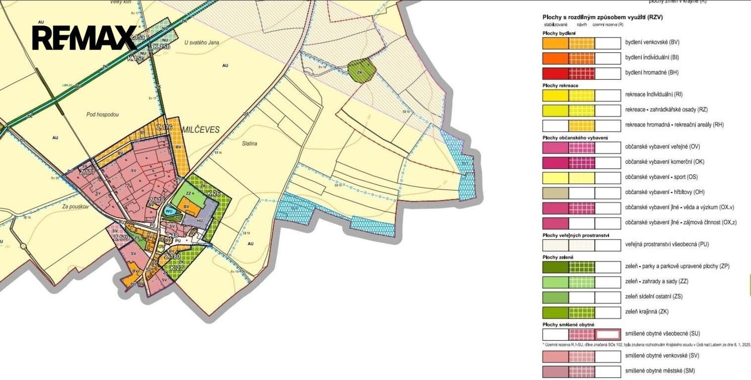 Pozemky pro bydlení, Žatec, 6 850 m² - 2