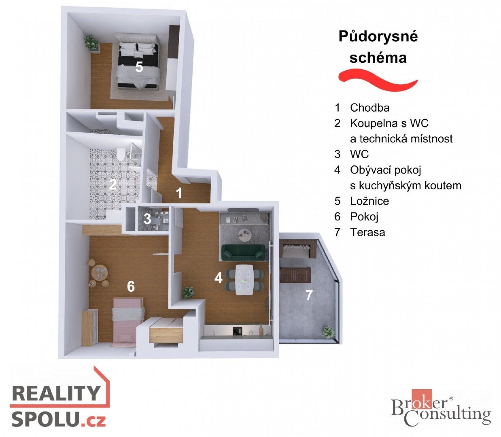 Prodej byt 3+kk - Heydukova, Praha, 89 m²