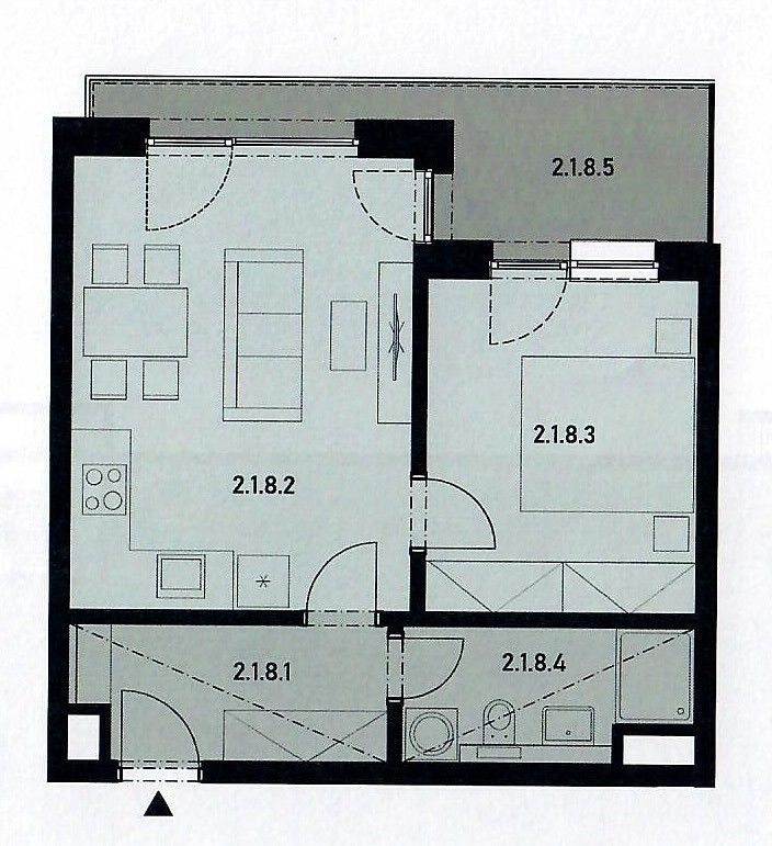 2+kk, Praha - Hlubočepy, okres Praha 5, Hlavní město Praha, 47 m² - 2