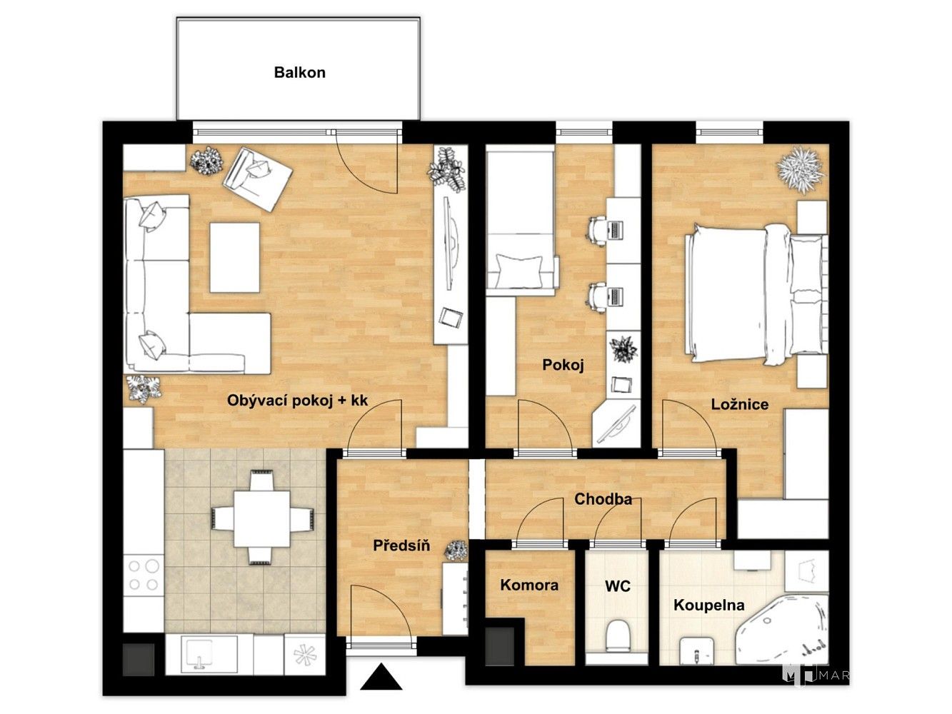 Byt 3+kk · 72 m² · Bermanova, Praha 9 - Čakovice - 4