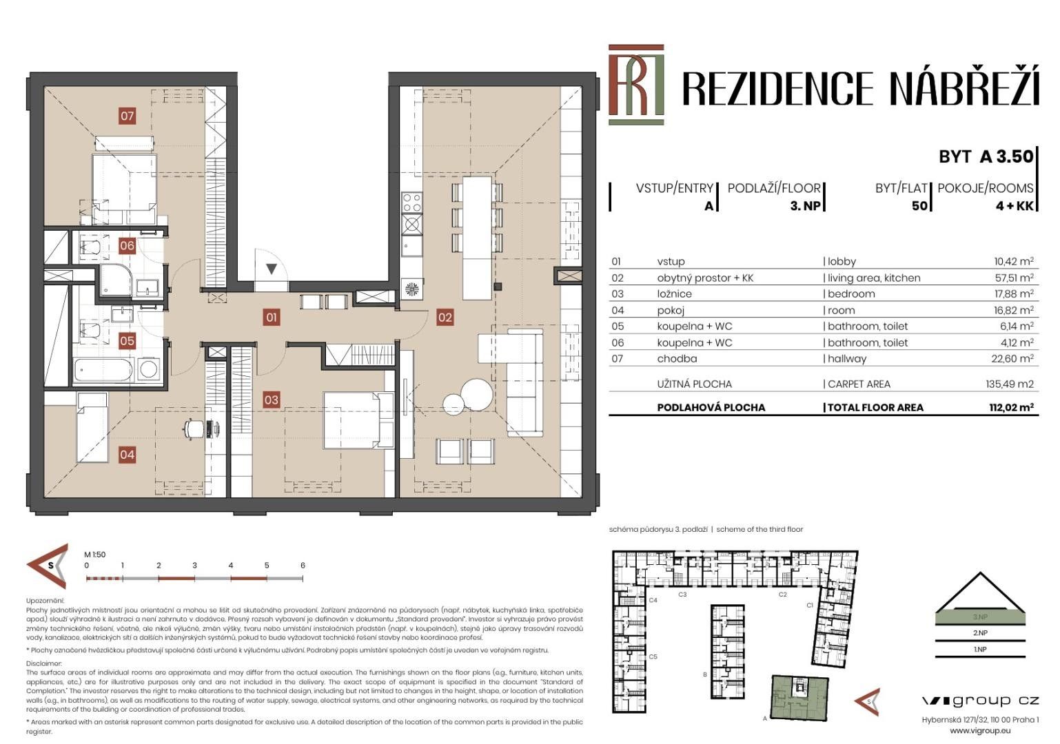 4+kk, Nábřeží, Brandýs nad Labem-Stará Boleslav Stará Boleslav, 135 m² - 2