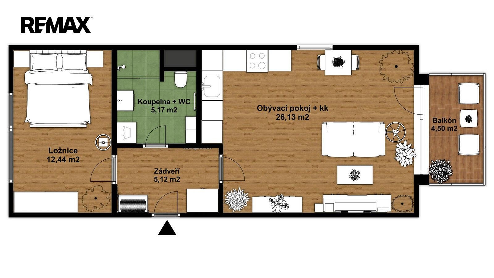 Byt 2+kk · 51 m² · Vysoká, Plzeň - Litice - 3