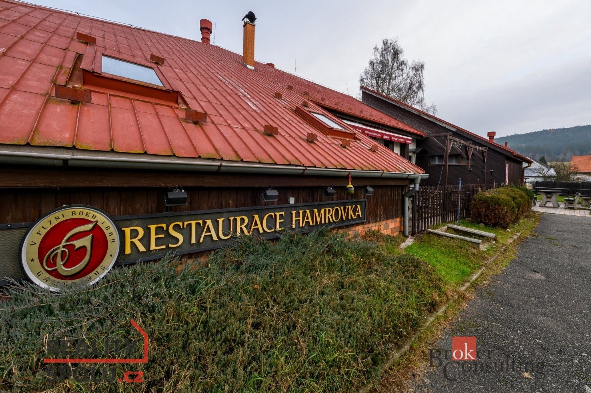 Restaurace, Dobřív, 766 m²