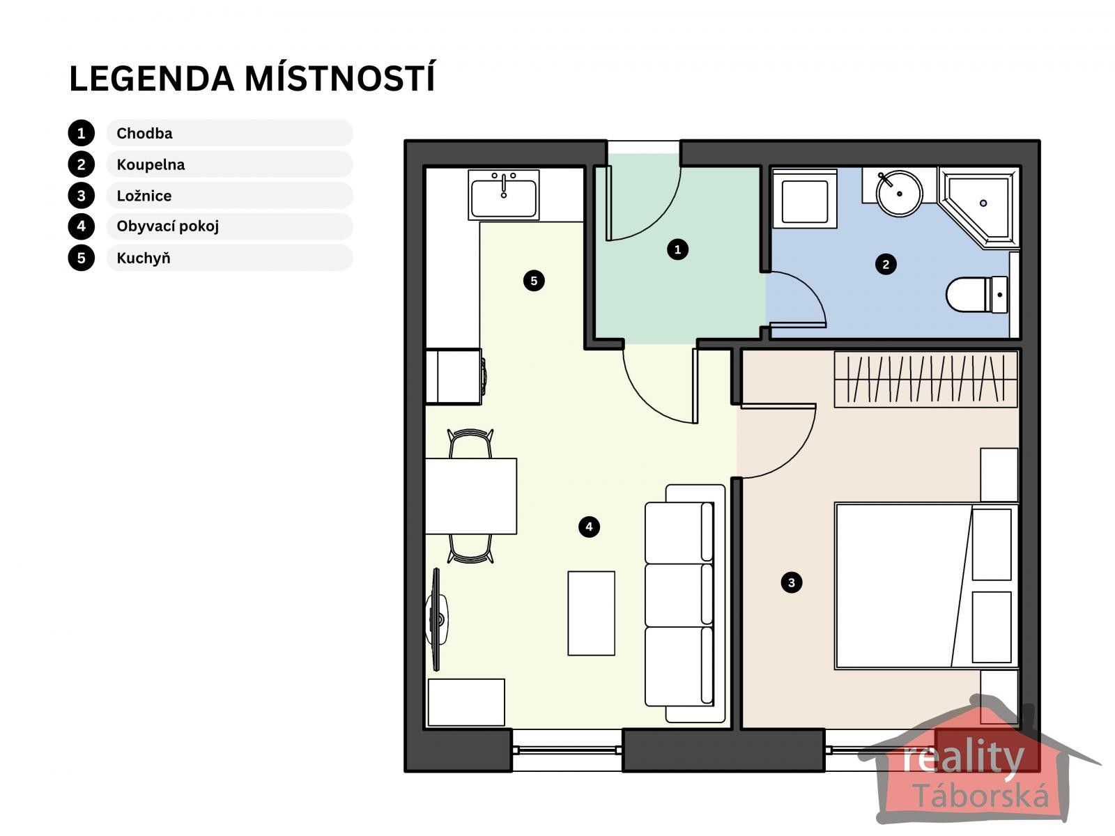 2+kk, Nupacká, Nupaky, 38 m² - 2