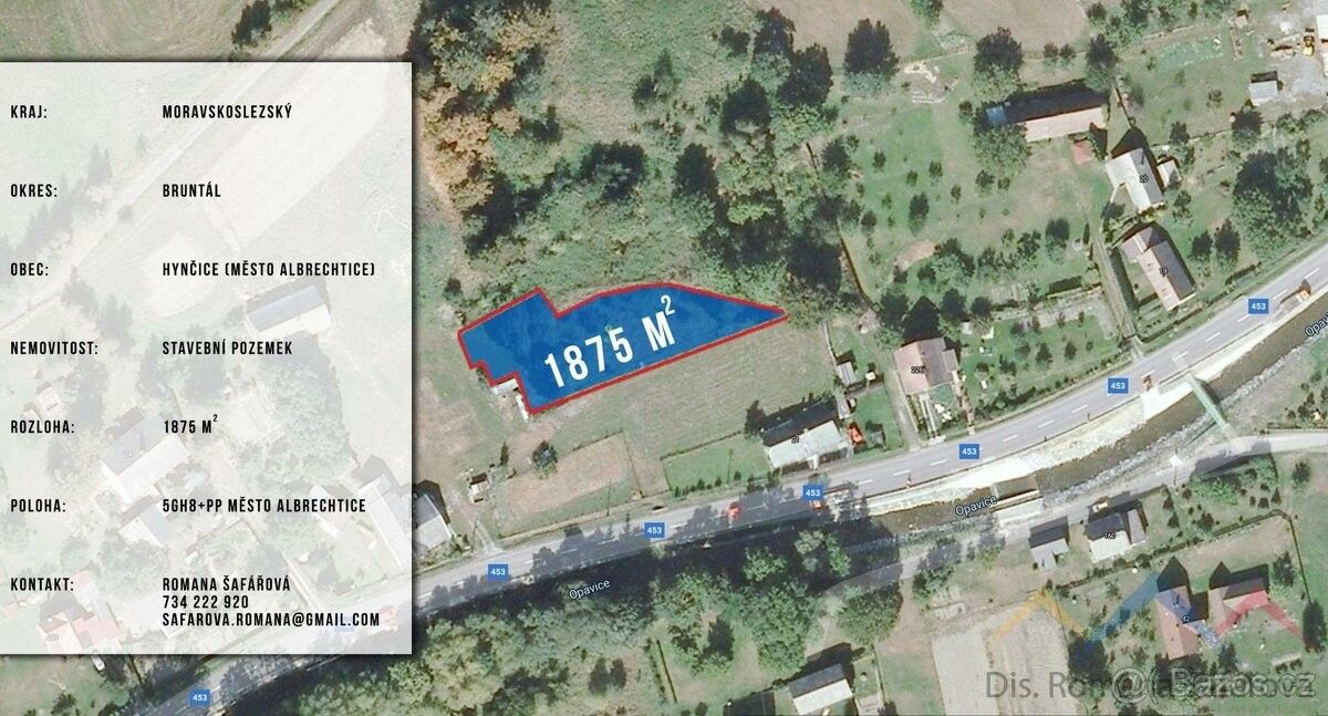 Prodej pozemek pro bydlení - Město Albrechtice, 793 95, 1 875 m²
