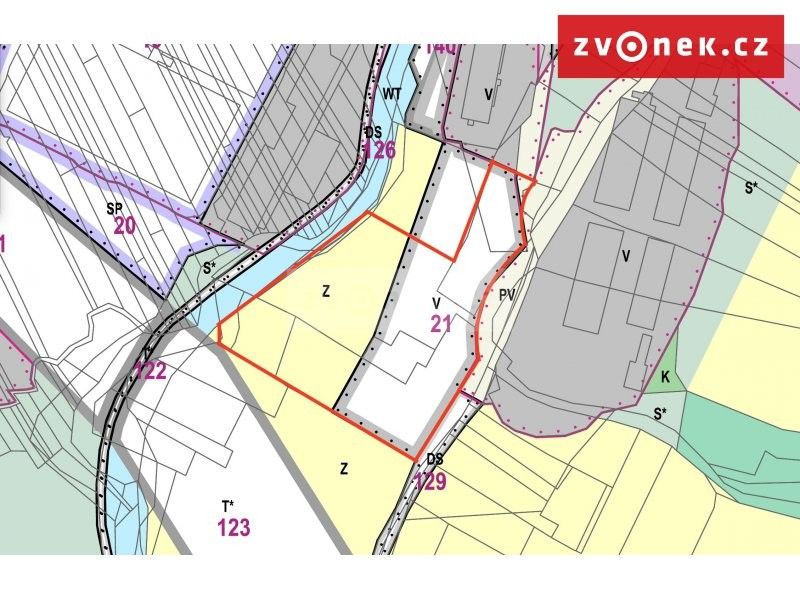 Pozemky pro bydlení, K Teplinám, Slušovice, 9 m²