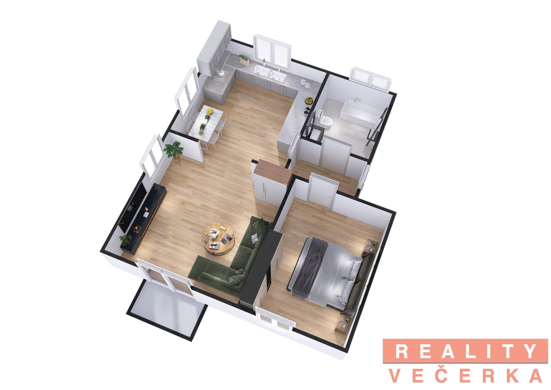 Prodej byt 2+1 - Gorkého, Příbram, 50 m²