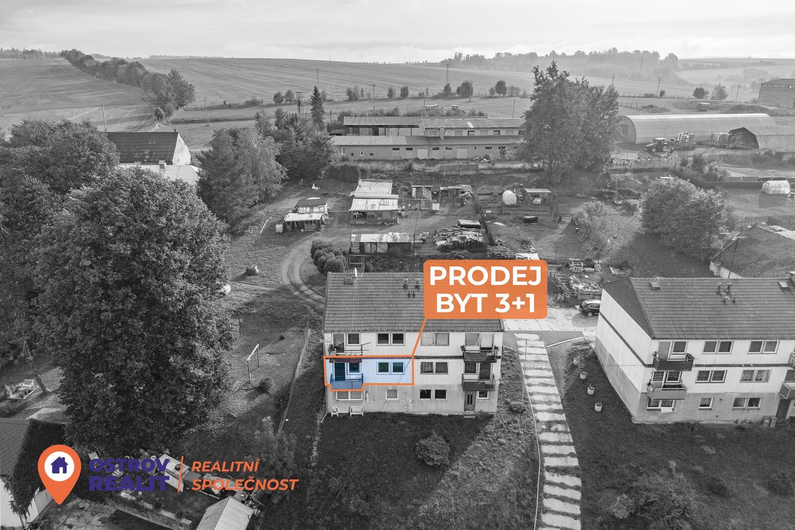 Prodej byt 3+1 - Horní Loděnice, 63 m² - 1