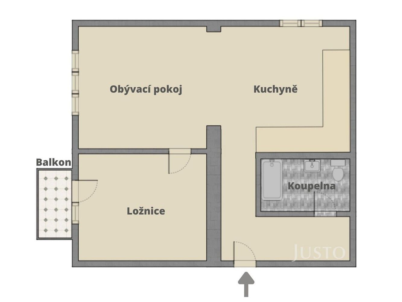 Pronájem byt 2+1 - Třeboň - Třeboň II, okres Jindřichův Hradec, Jihočeský kraj, 56 m² - 5