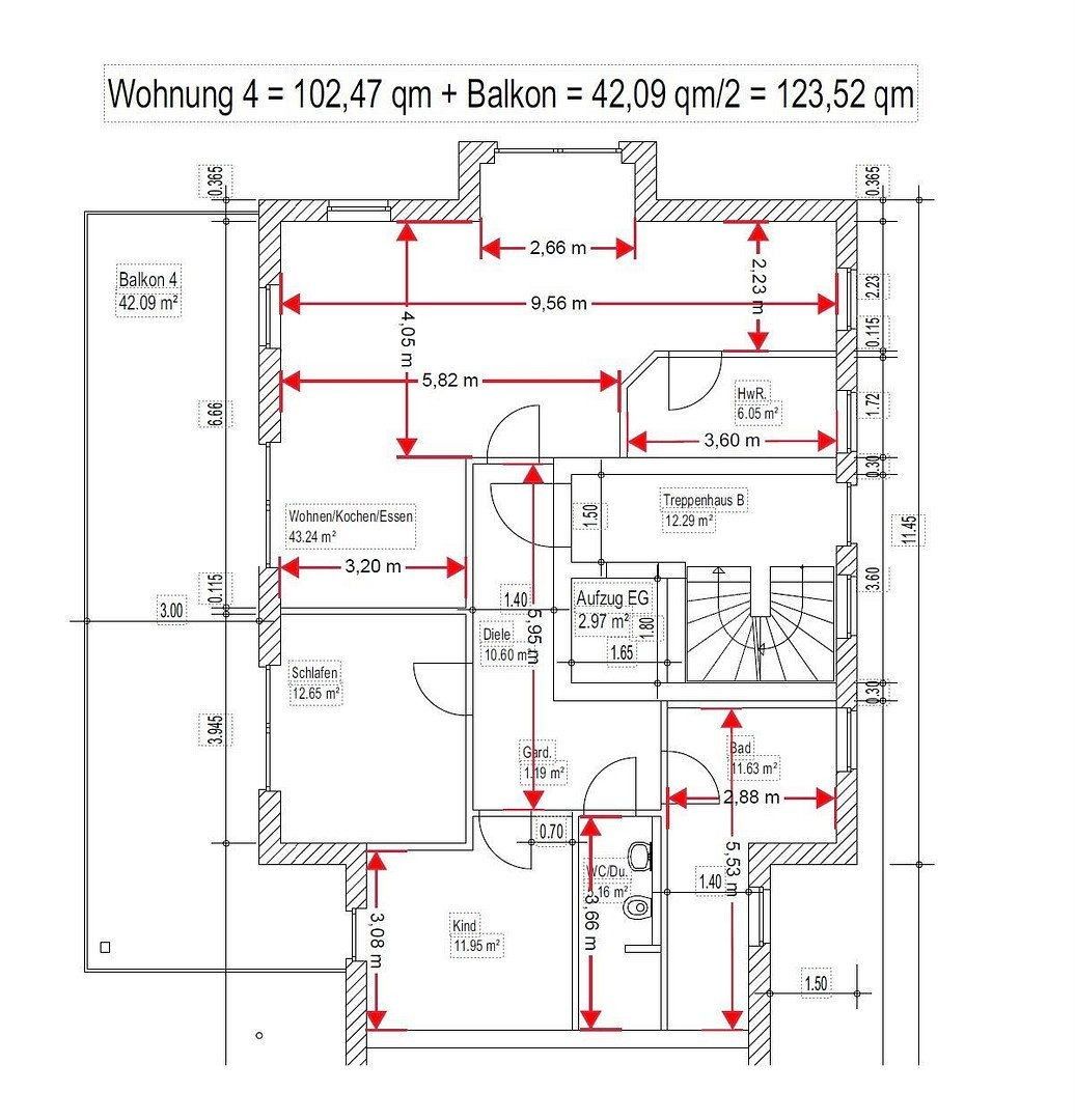 Byt 3+1 · 124 m² · Oldenburg (Oldenburg) Oldenburg (Oldb) Niedersachsen 26131 - 4