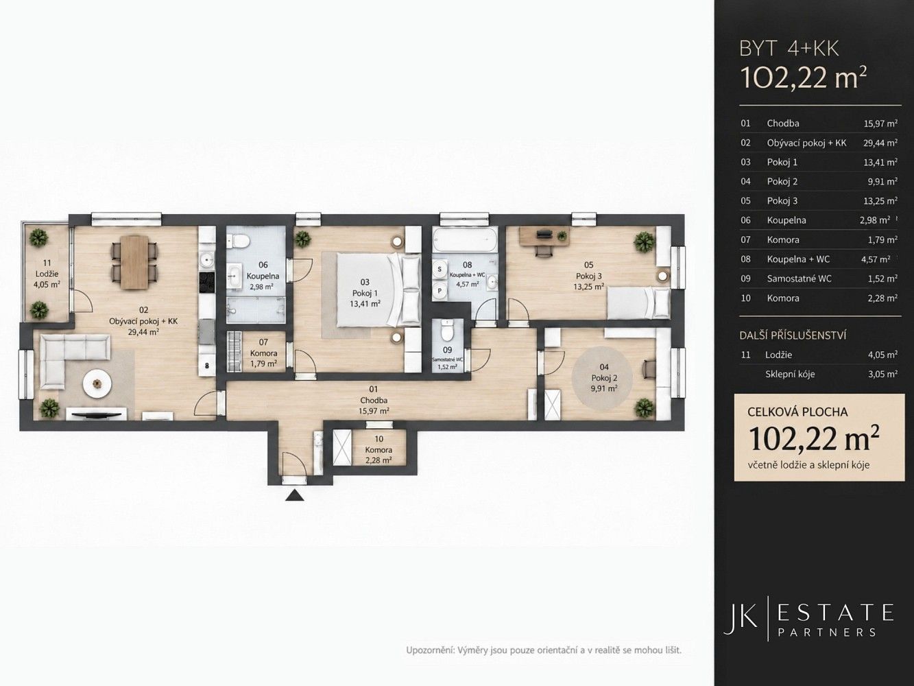 Byt 4+kk · 95 m² · Firkušného, Praha 10 - Uhříněves - 4