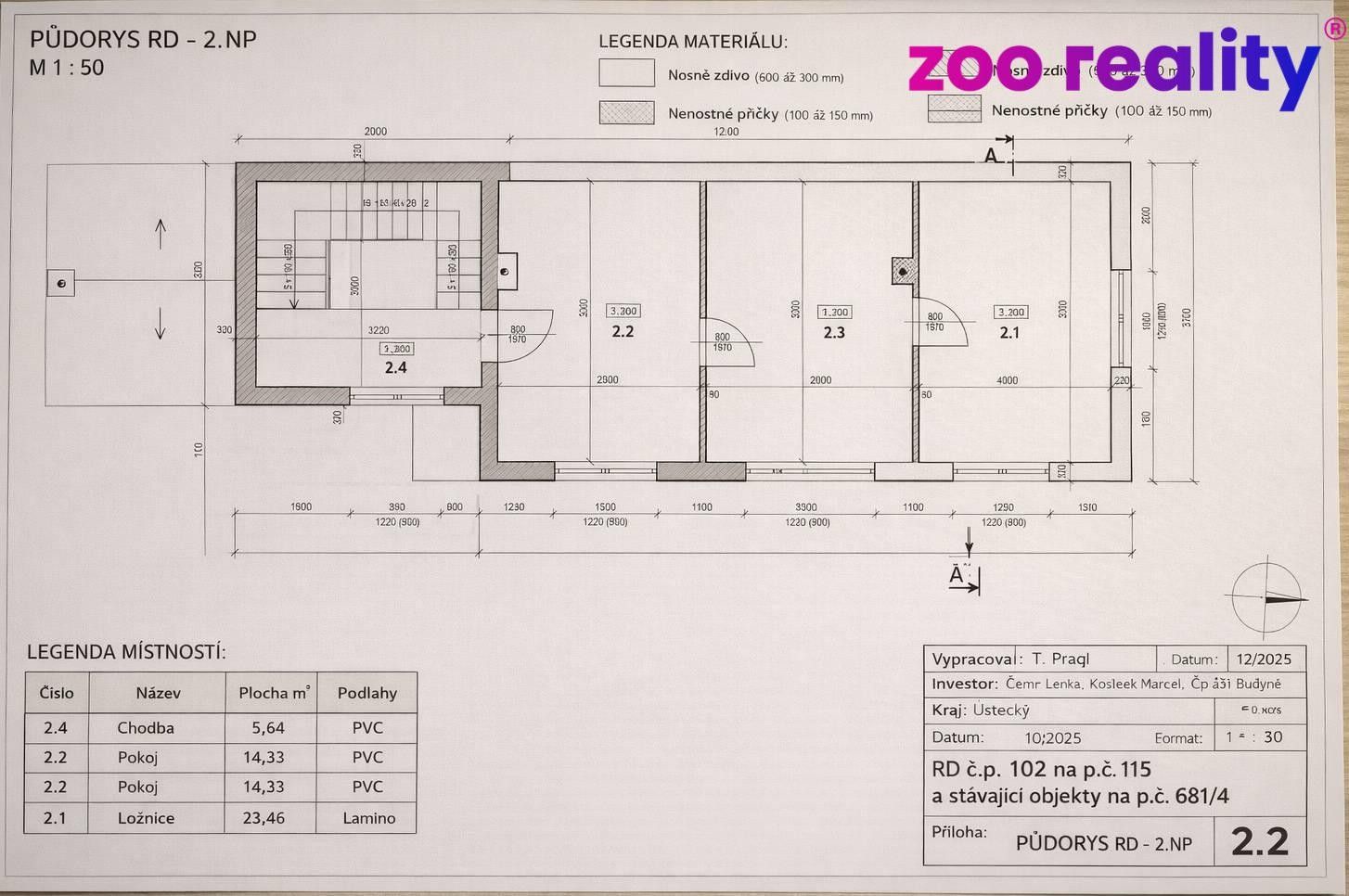 Prodej rodinný dům - Radovesice, 152 m² - 5