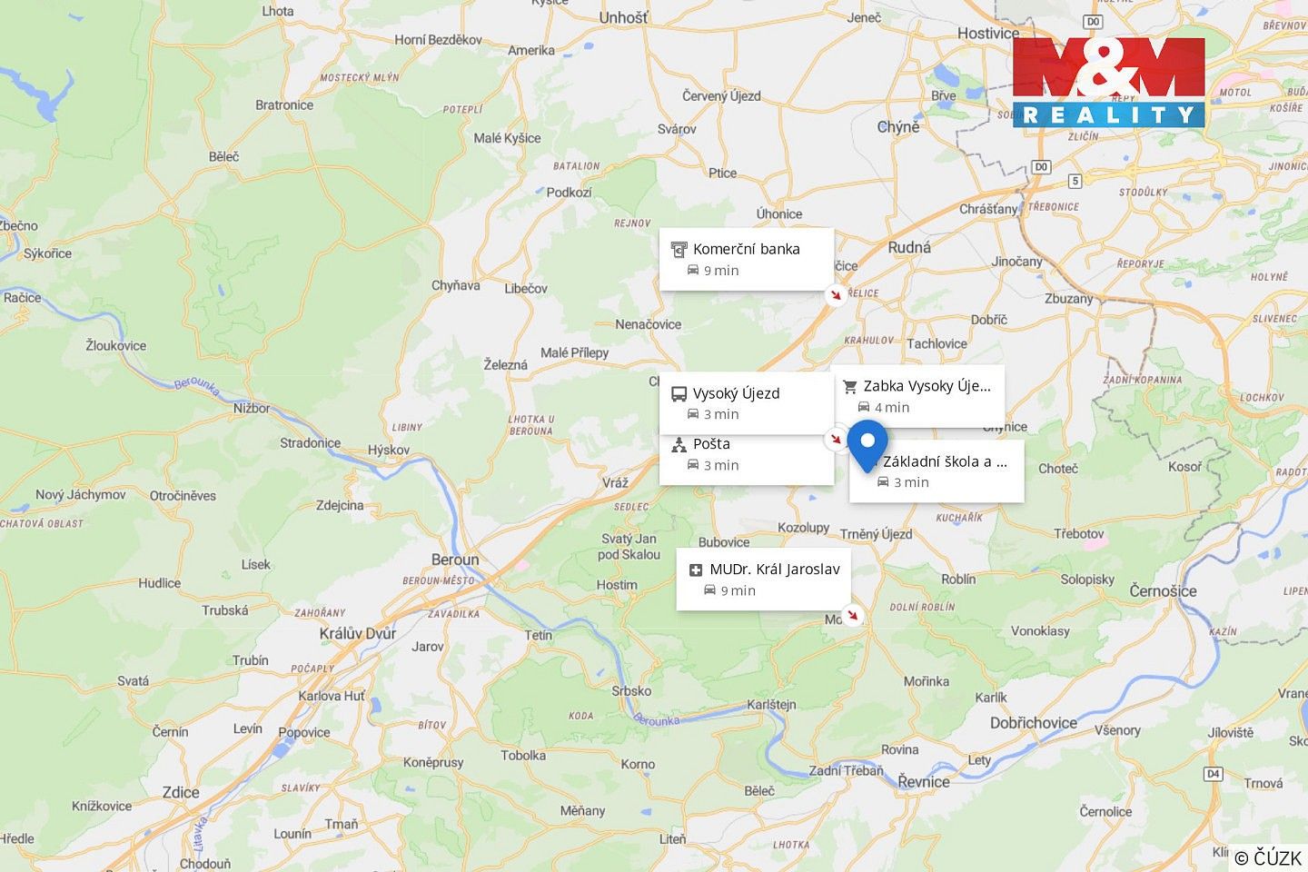 Pozemky pro bydlení, Vysoký Újezd, okres Beroun, Středočeský kraj - 2