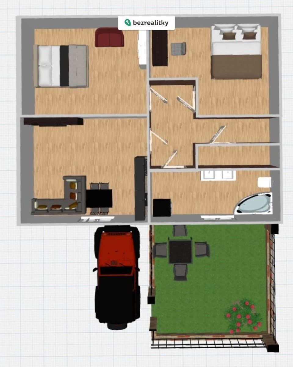 3+kk, Keltská 21, Praha Točná, 75 m² - 2