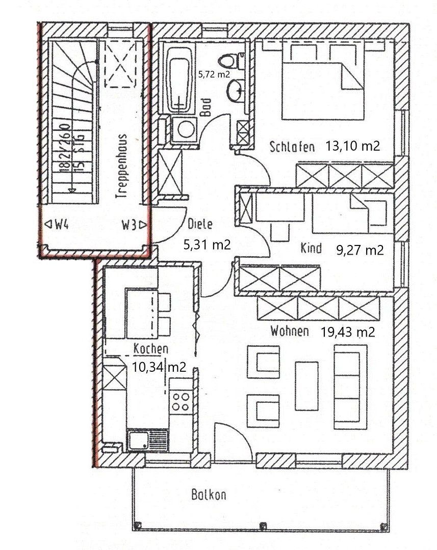 Byt 3+1 · 71 m² · Hepberg Hepberg Bayern 85120 - 3
