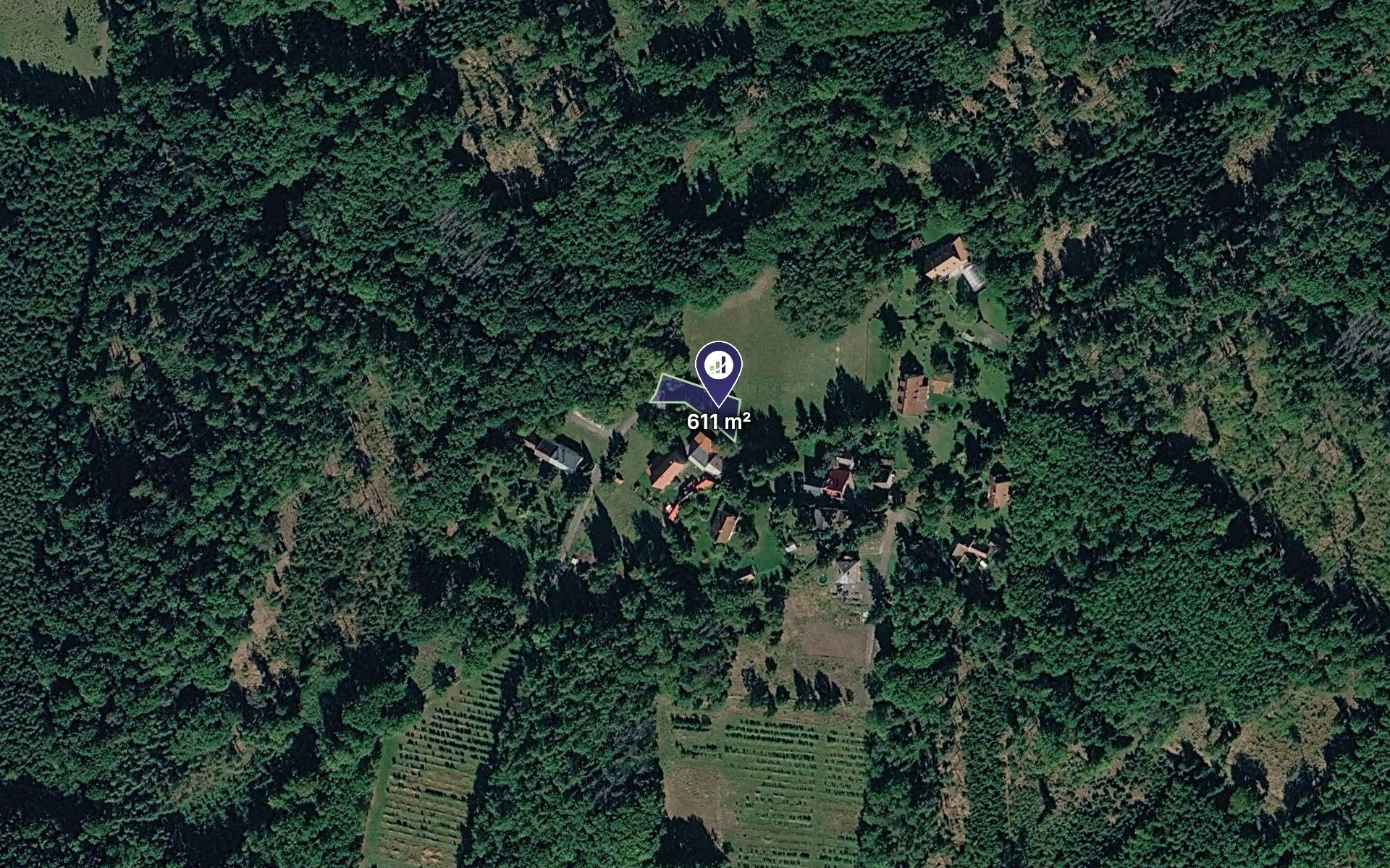 Pozemek pro bydlení, 611 m²