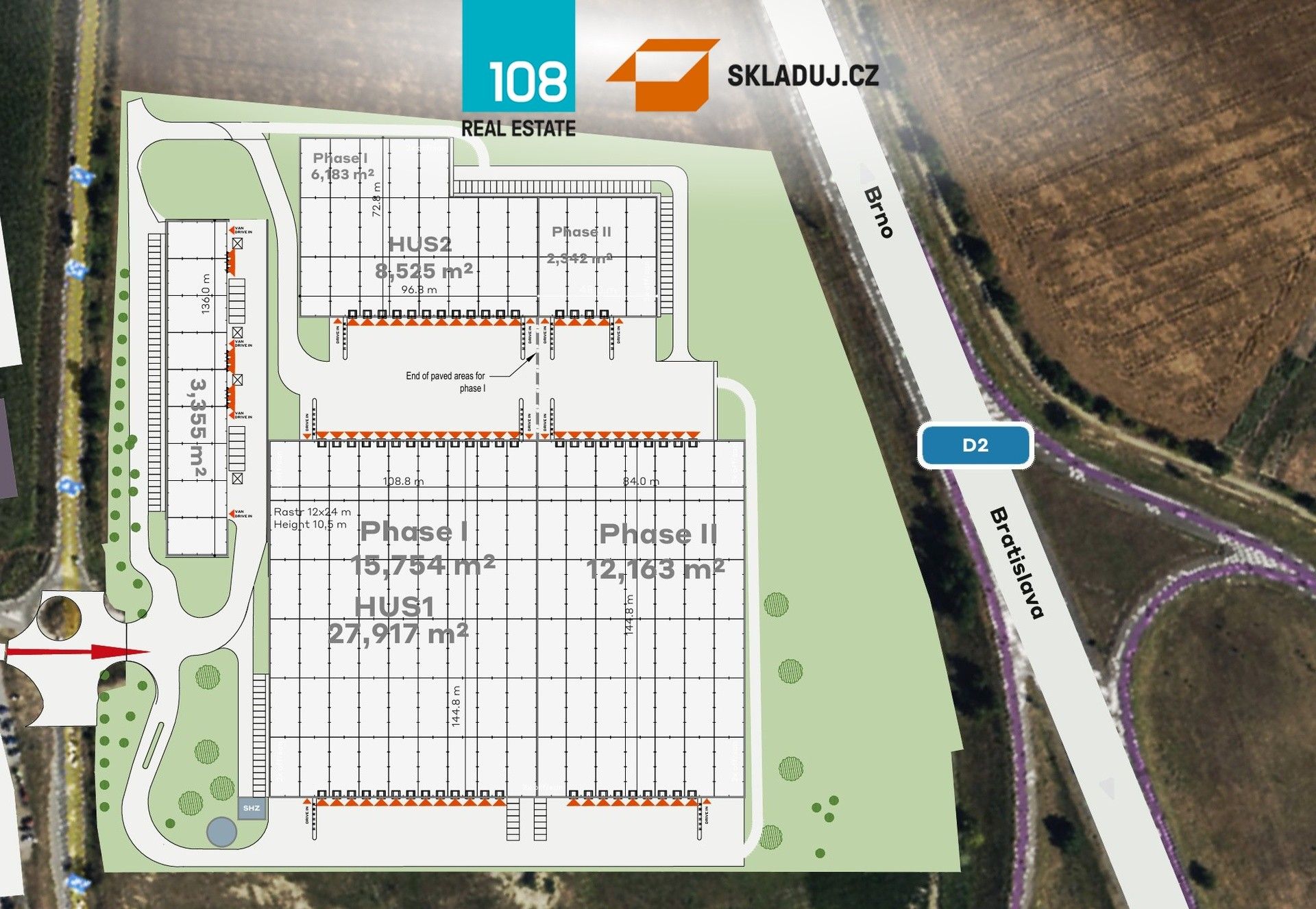 Sklad · 27 900 m² · Hustopeče - 3