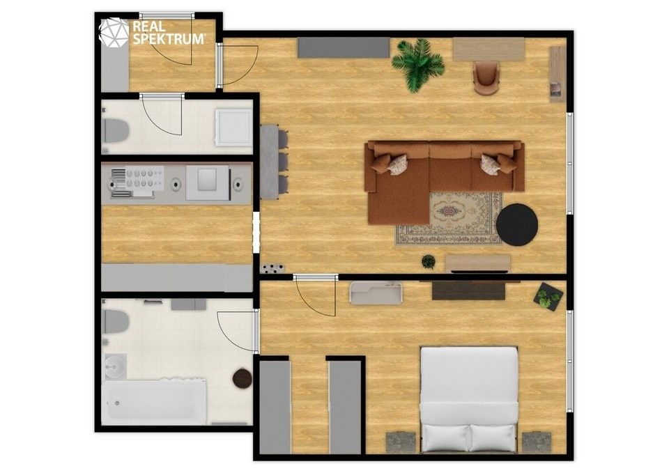 2+kk, Kuldova, Brno, 47 m² - 2