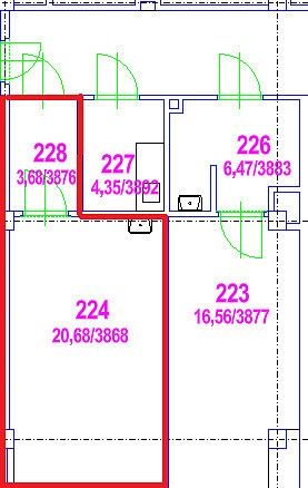 Pronájem kancelář - Vrchlabí, okres Trutnov, 24 m² - 5