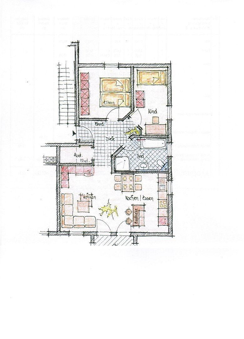 3+1, Reichsdorfstraße 3, , Bavorsko, 96 m² - 1