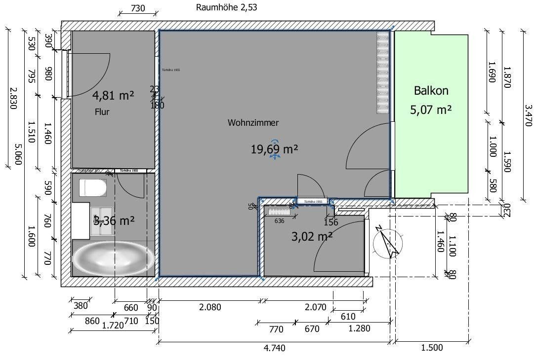 1+1, Hofmarkstr. 3 Olching Neu-Esting Neu-Esting Bayern 82140, 33 m² - 1