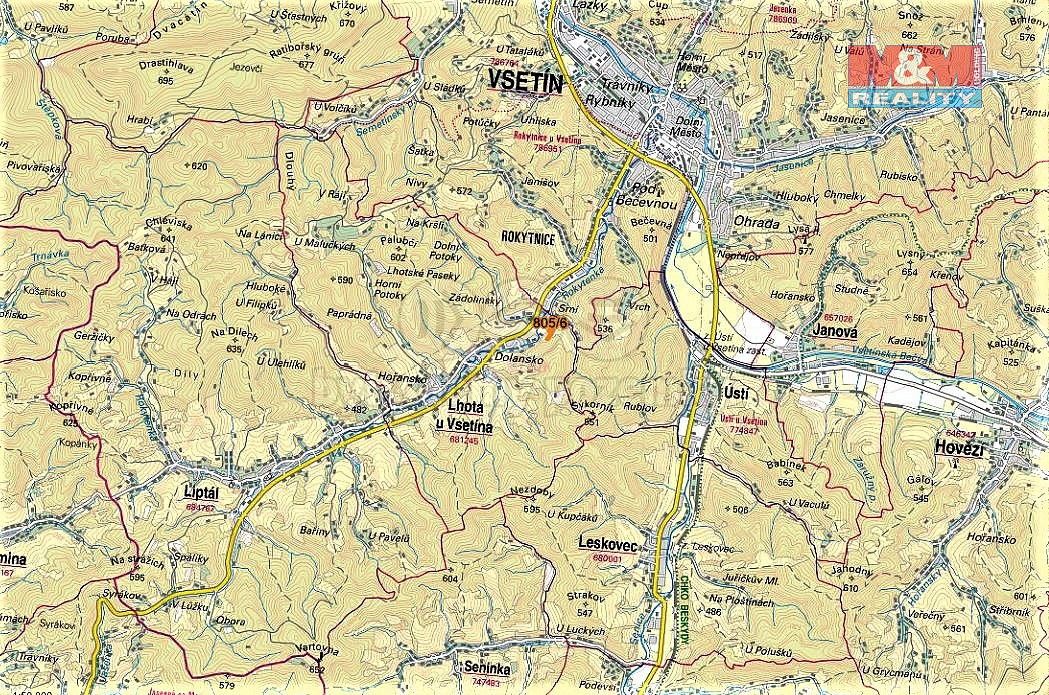 Prodej louka - Lhota u Vsetína, okres Vsetín, Zlínský kraj - 5