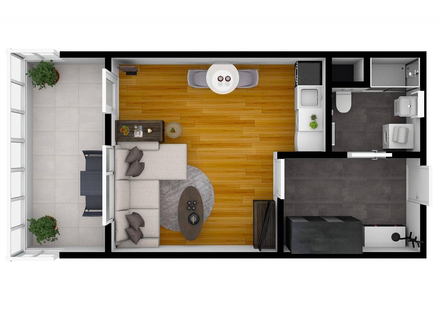 Byt 1+kk · 40 m² · Praha - Michle, Hlavní město Praha - 3