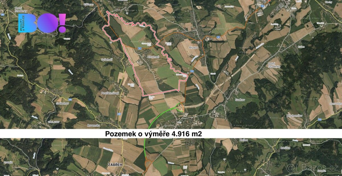 Zemědělské pozemky, Zábřeh, 789 01, 4 916 m²