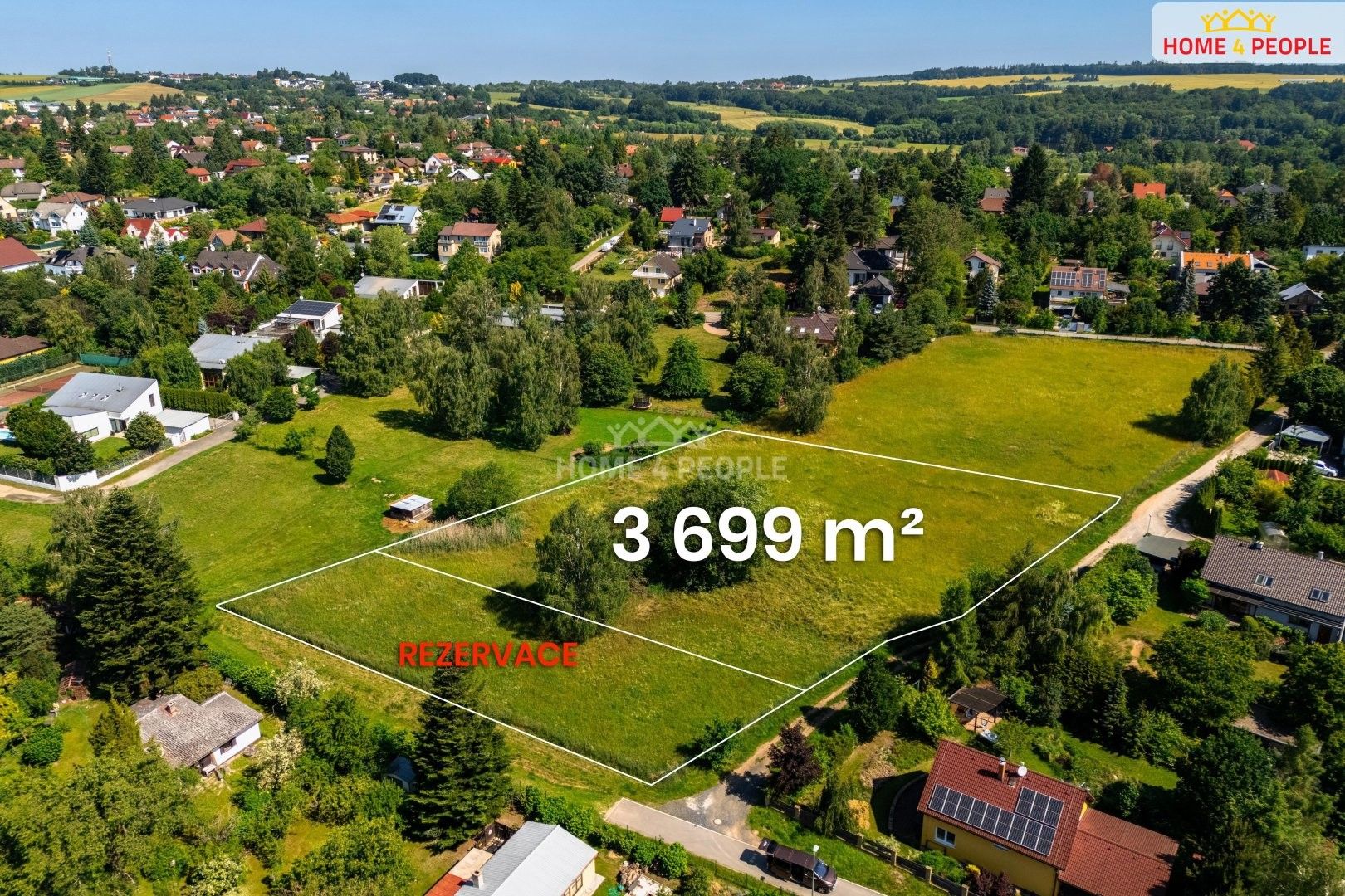 Pozemky pro bydlení, Na Vyhlídce, Kamenice, 3 699 m² - 1