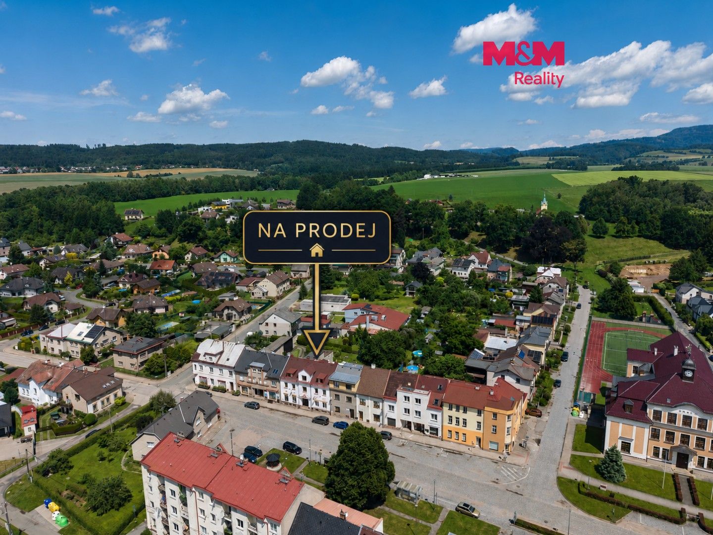 Činžovní domy, Náměstí, Velké Poříčí, 546 m² - 1