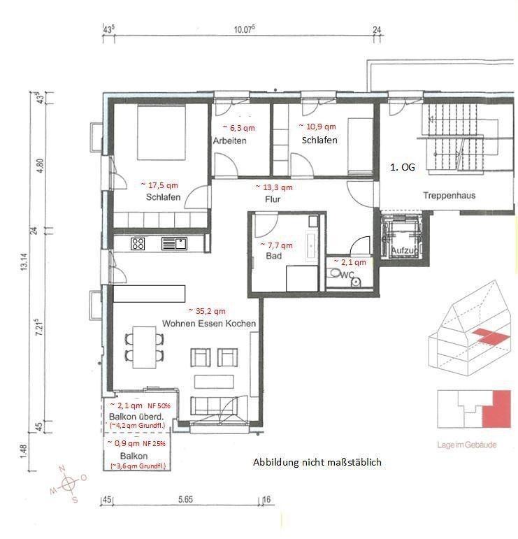 4+1, Ulm Ulm Baden-Württemberg 89077, 96 m² - 1