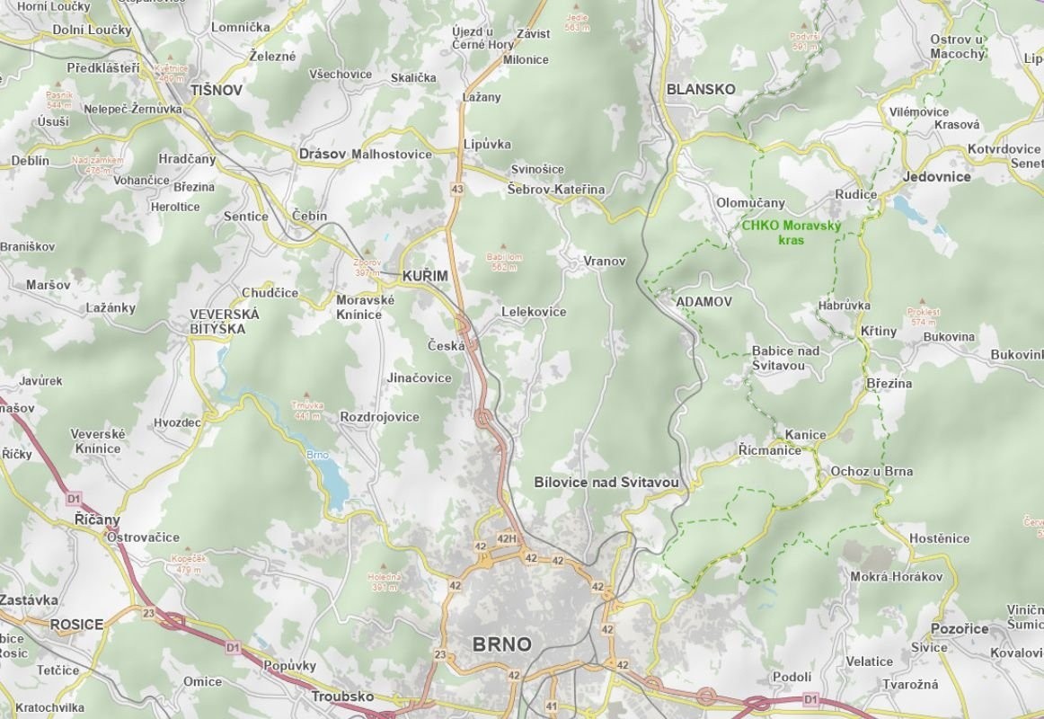 Louka · 1 293 m² · Kuřim - 3
