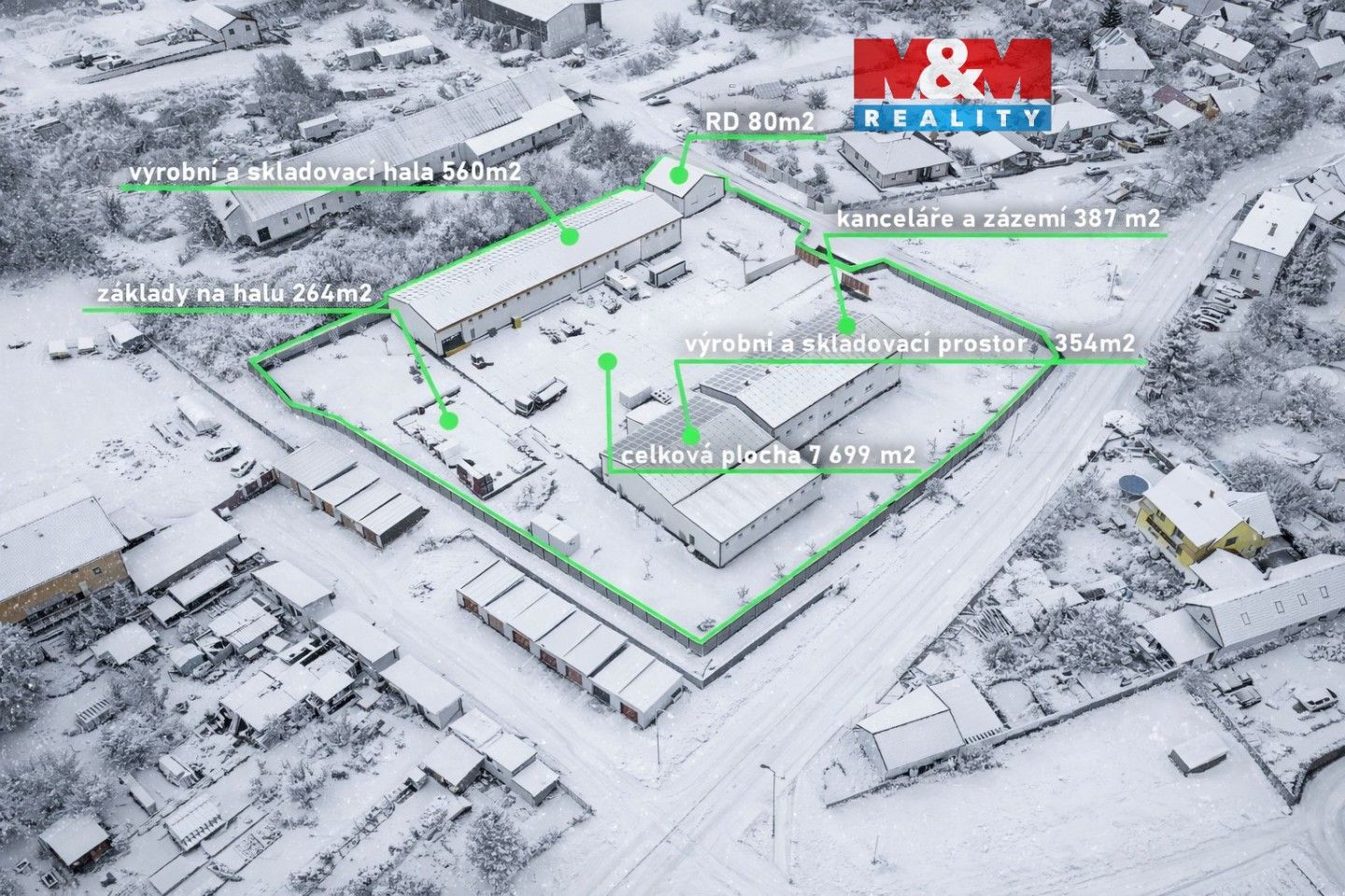 Obchodní prostory, Zbraslavice, 1 381 m²