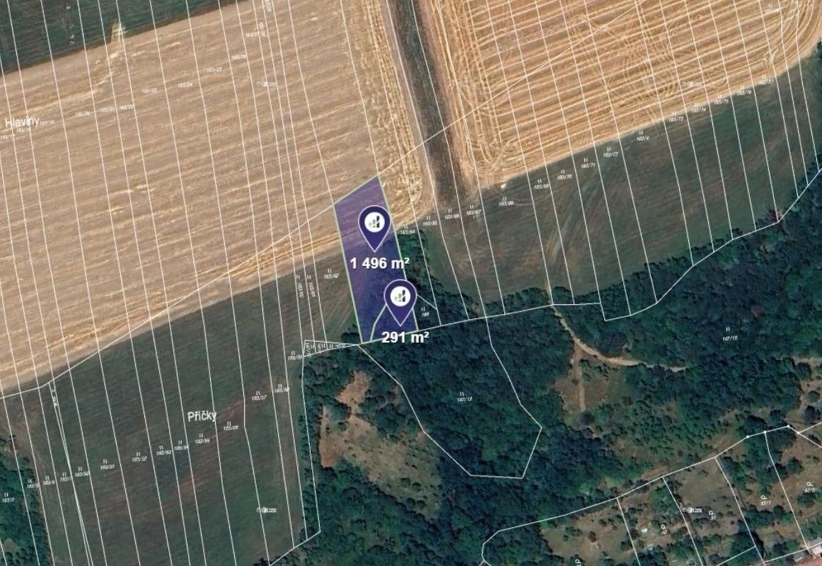 Louky, Částkov, 1 787 m² - 1