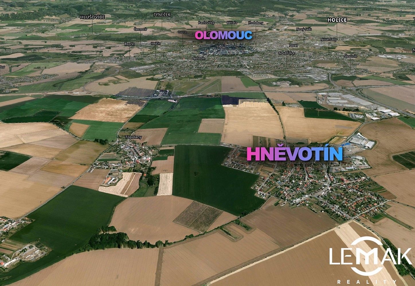 Pozemky pro bydlení, Hněvotín, okres Olomouc, Olomoucký kraj - 2