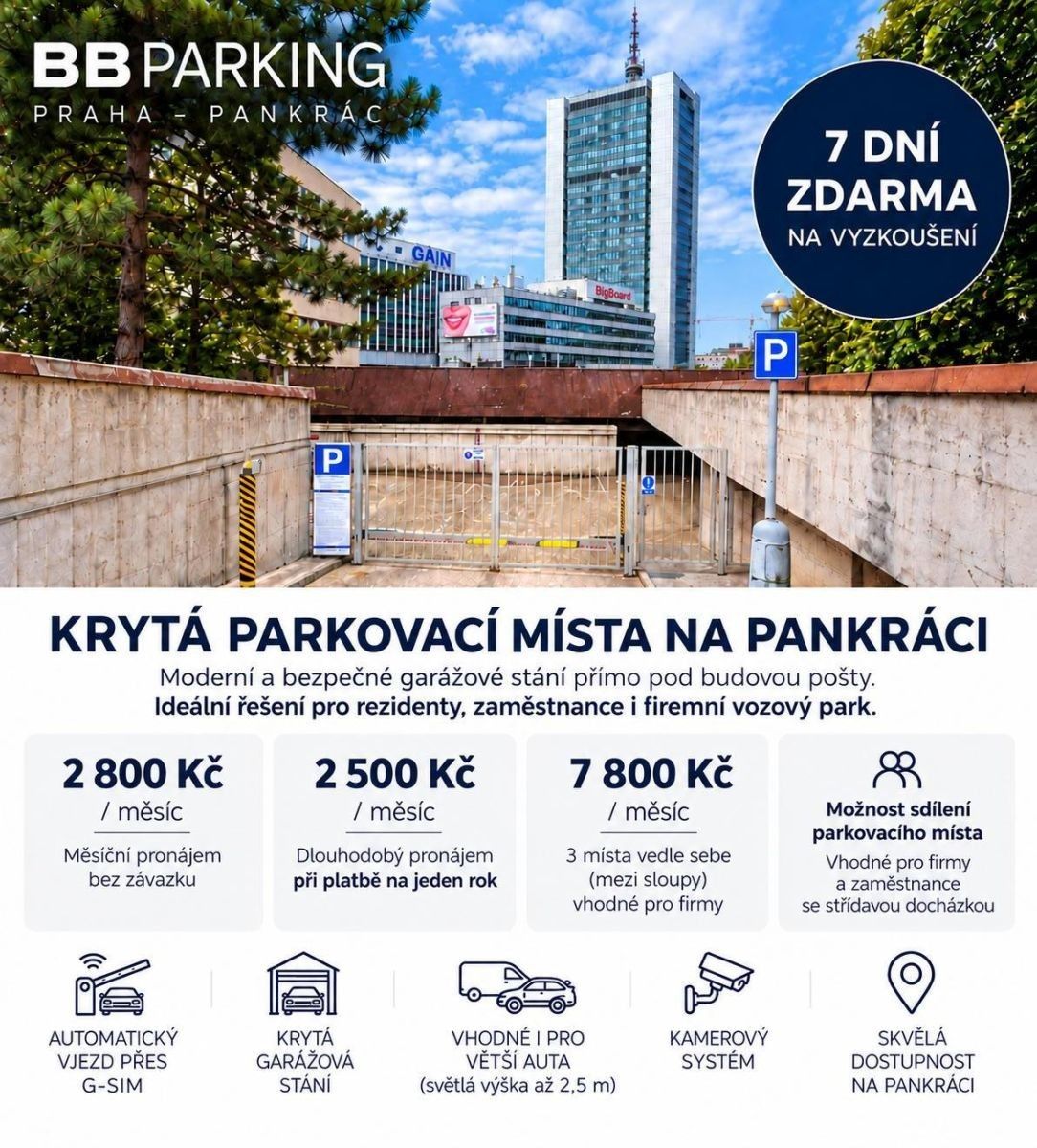 Garáže, Bystřická, Praha - Krč, 14 m² - 1