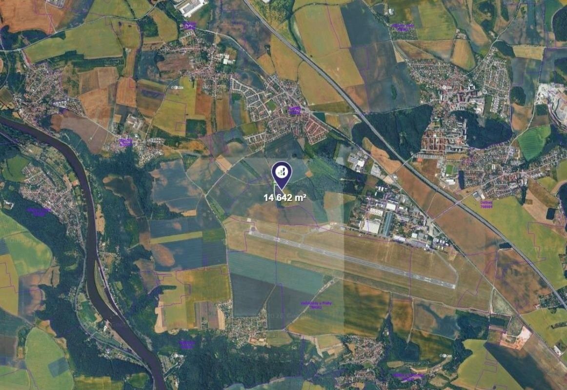 Zemědělské pozemky, Postřižín, 14 642 m² - 2