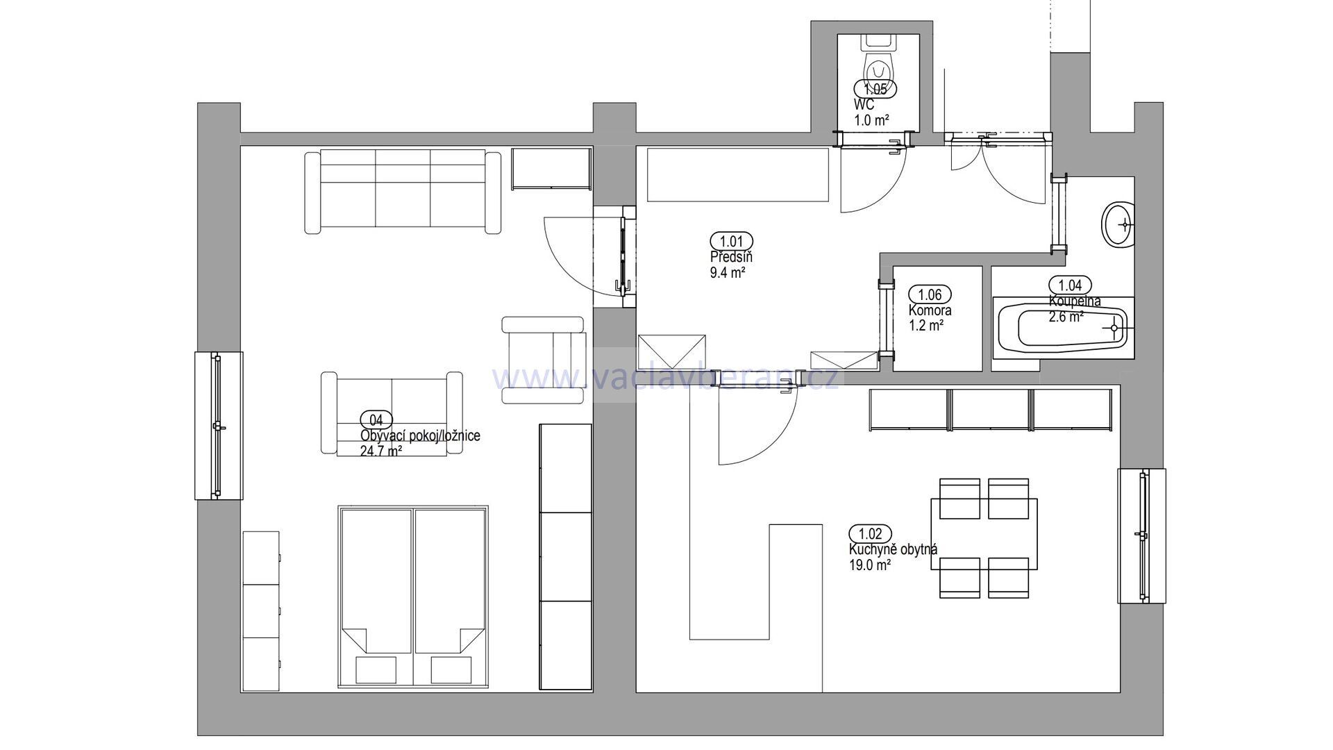 Prodej byt 2+kk - Masarykova  , Česká Třebová, 58 m² - 5