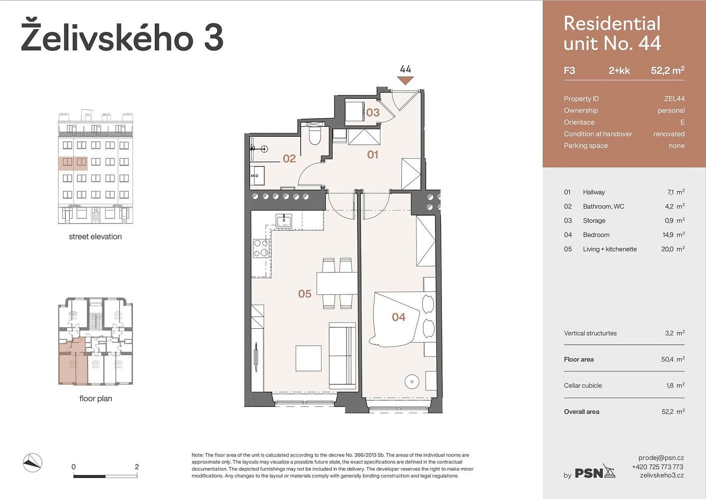 Byt 2+kk · 47 m² · Jana Želivského, Praha 3 - Žižkov - 3