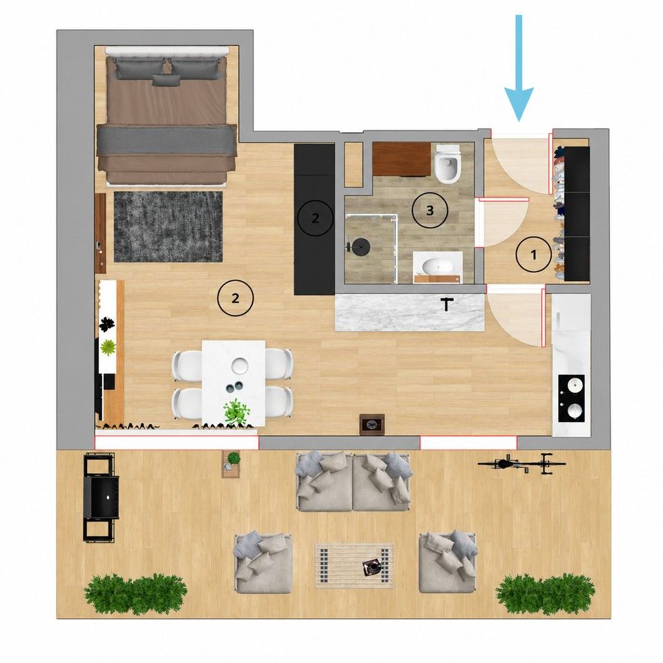 1+kk, Prokopa Velikého, Český Brod, 38 m² - 2