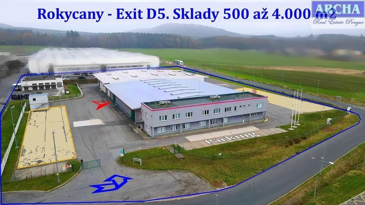 Pronájem sklad - Svojkovice, Rokycany, 4 500 m²