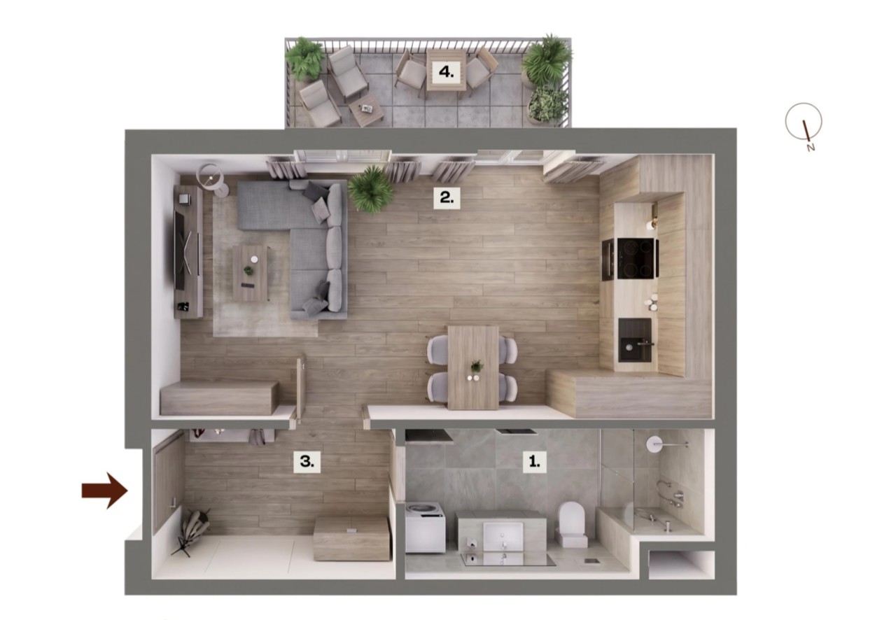 1+kk, Klučov, 29 m² - 2