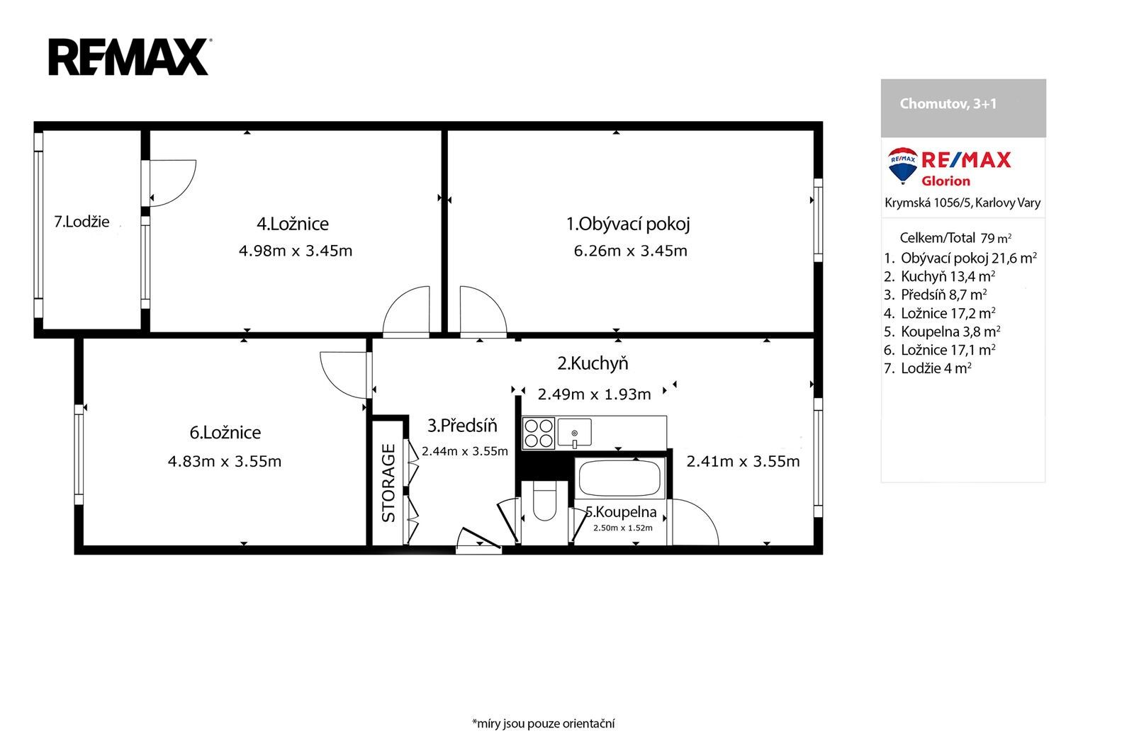 Byt 3+1 · 77 m² · Borová 5153, Chomutov - 3