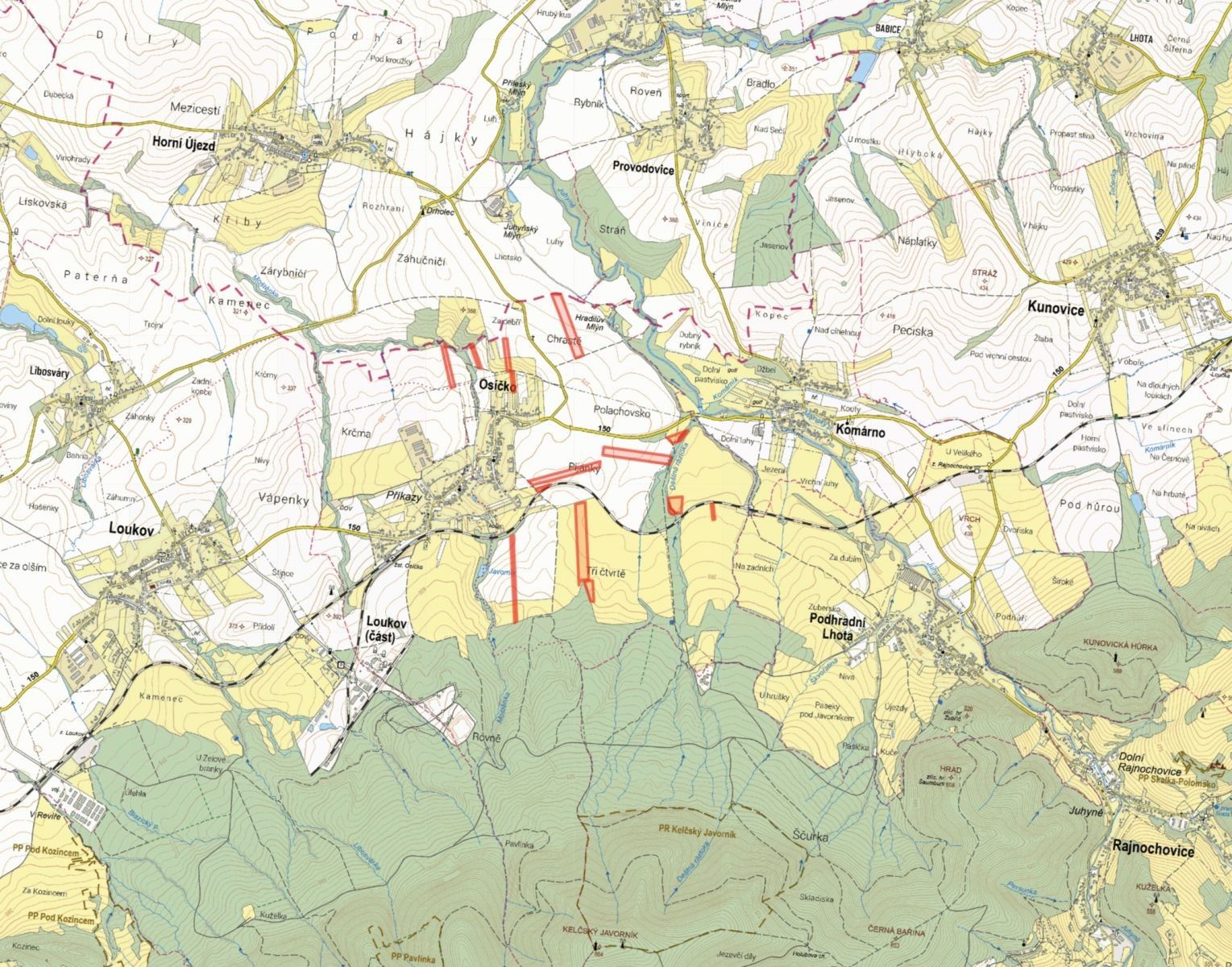 Zemědělské pozemky, Osíčko - 2