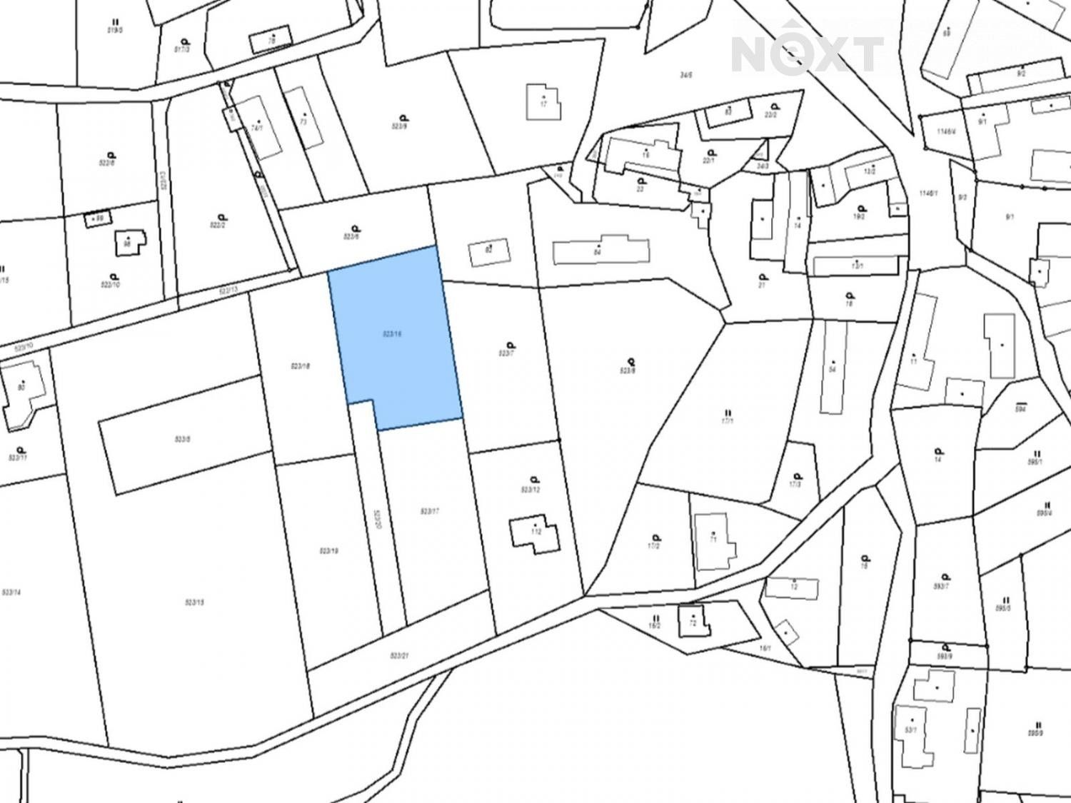 Prodej pozemek pro bydlení - Křešice, Olbramovice, 1 794 m²
